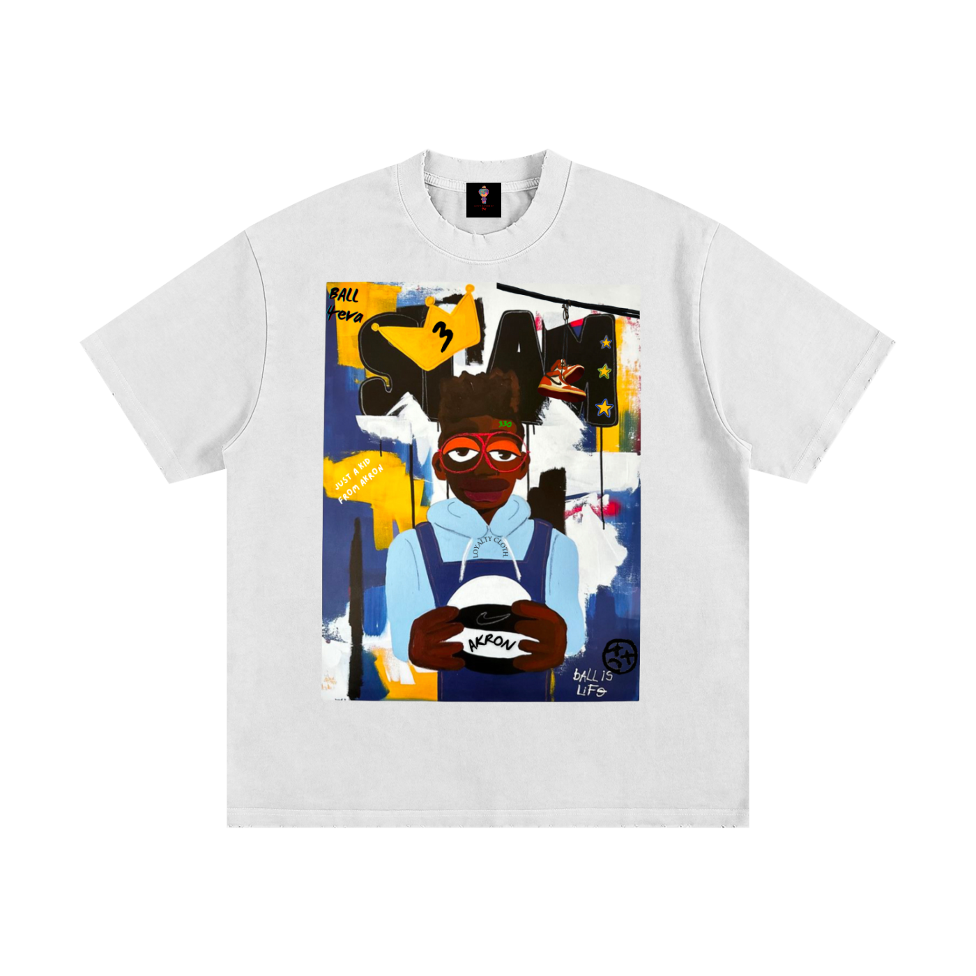 Slam Akron Vintage Washed Frayed T-Shirt