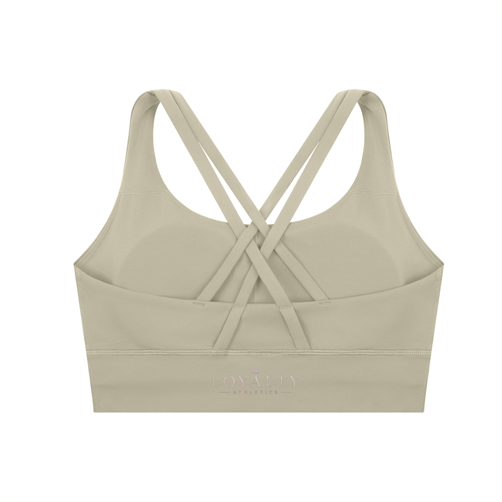 Loyalty Athletics (Purple wording)-Cross Sports Bra