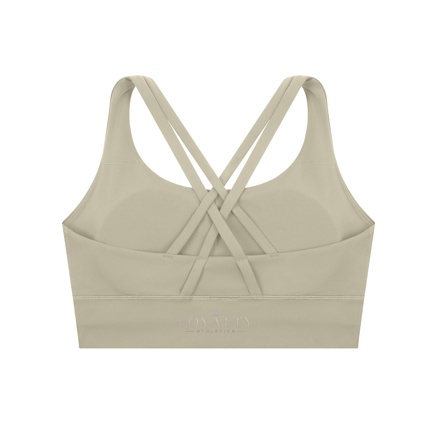 Loyalty Athletics (Purple wording)-Cross Sports Bra