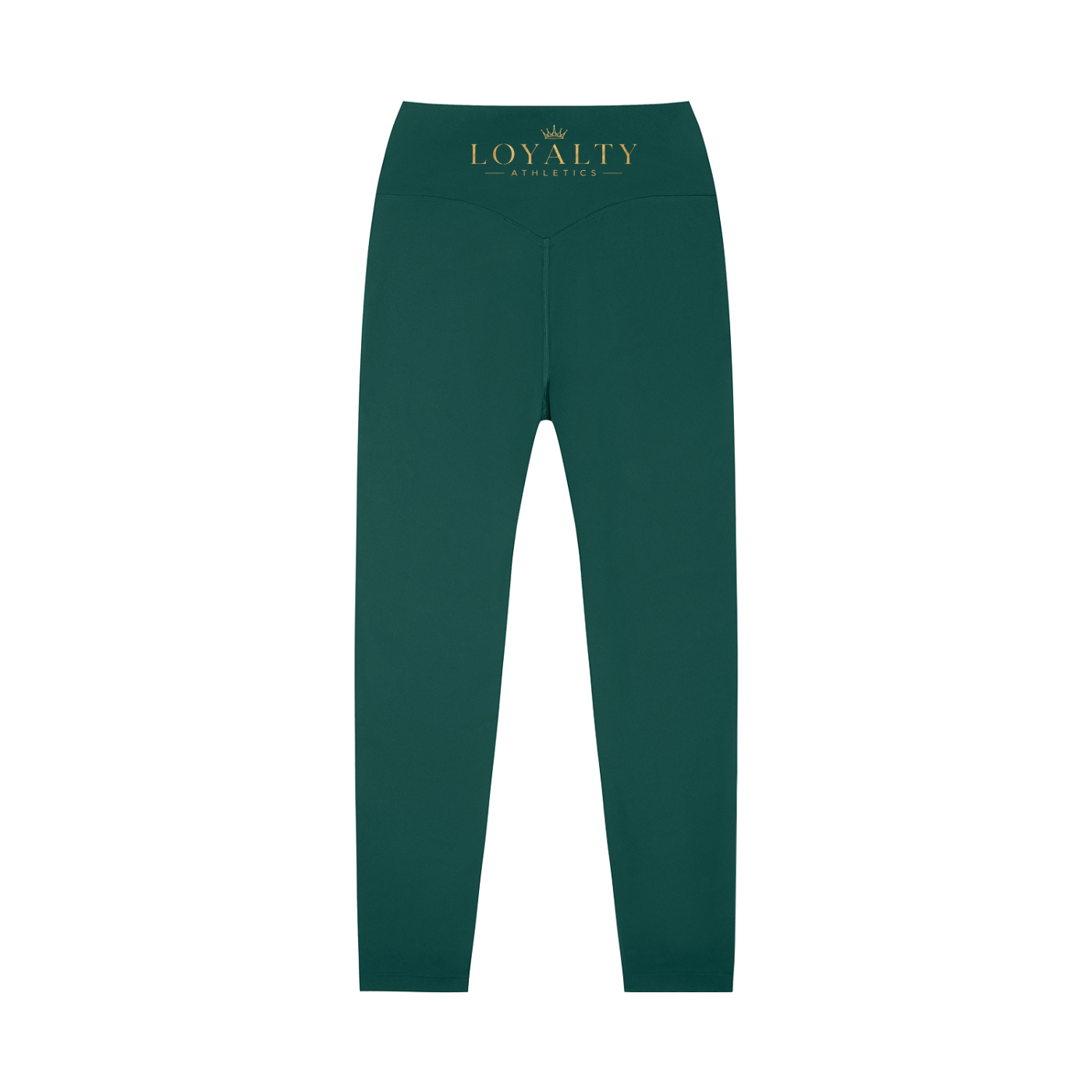 Loyalty athletics (gold wording)High-Waisted Yoga Leggings