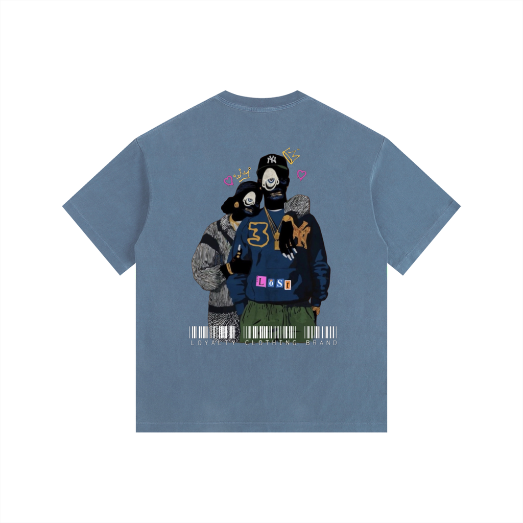 Lost in love 2 Vintage Washed Oversized Cotton T-Shirt