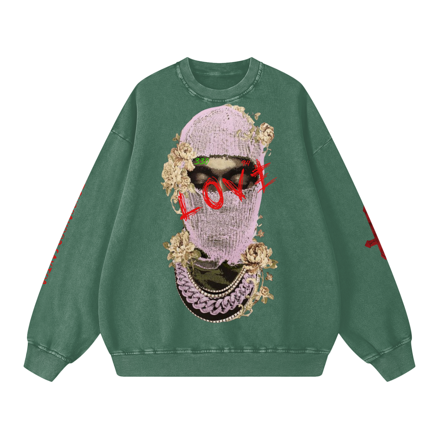 Cloaked lover Snow Washed Oversized Sweatshirt