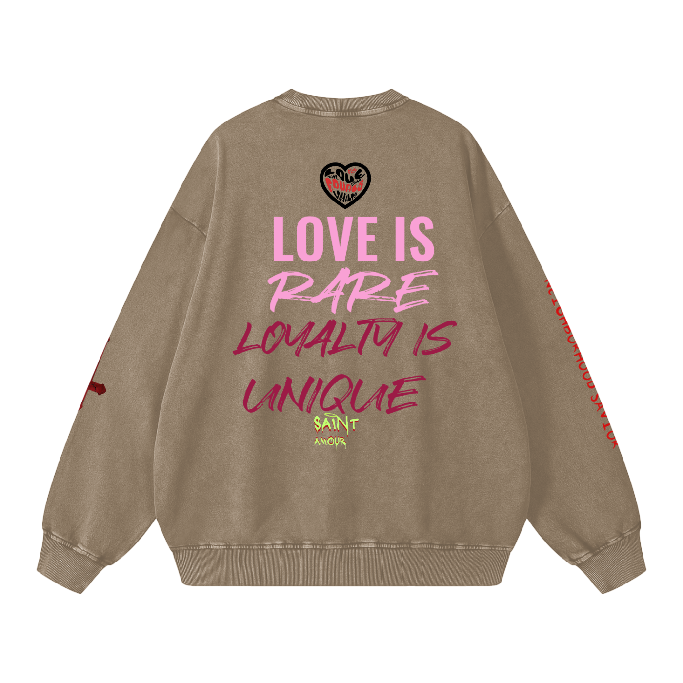 Cloaked lover Snow Washed Oversized Sweatshirt