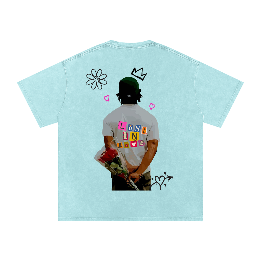 Lost n love Acid Wash Oversize T-Shirt