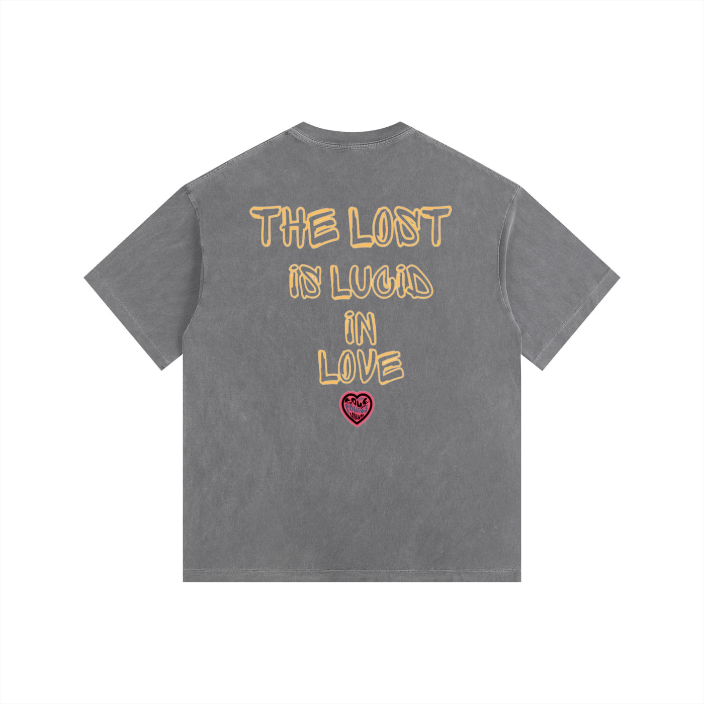 Lucid n love 2 Vintage Washed Oversized Cotton T-Shirt