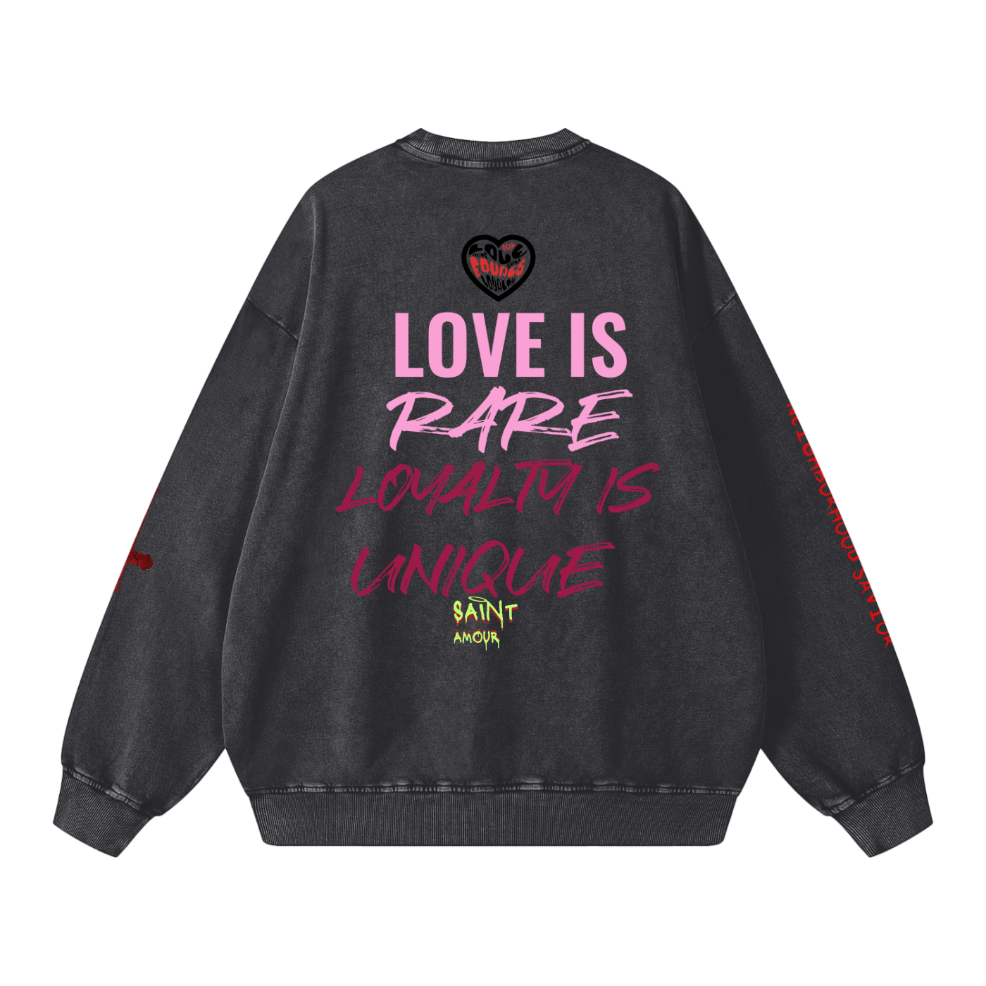 Cloaked lover Snow Washed Oversized Sweatshirt