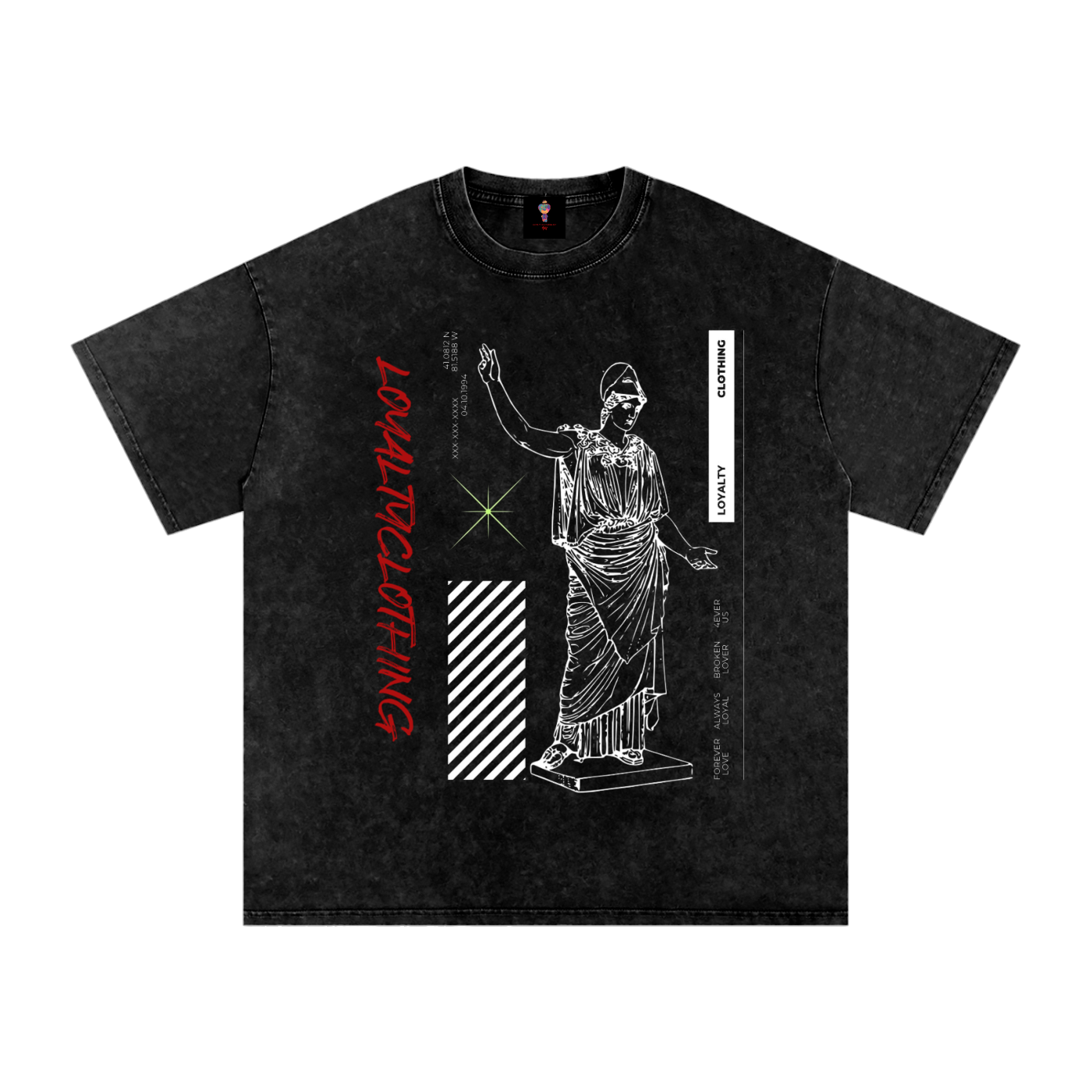 SAINT AMOUR Acid Wash Oversize T-Shirt