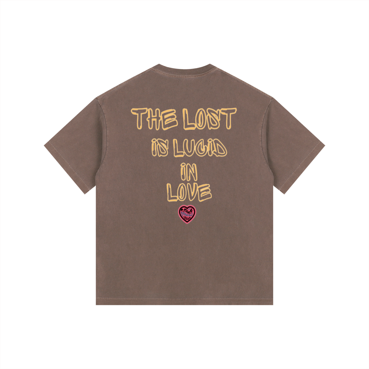 Lucid n love 2 Vintage Washed Oversized Cotton T-Shirt
