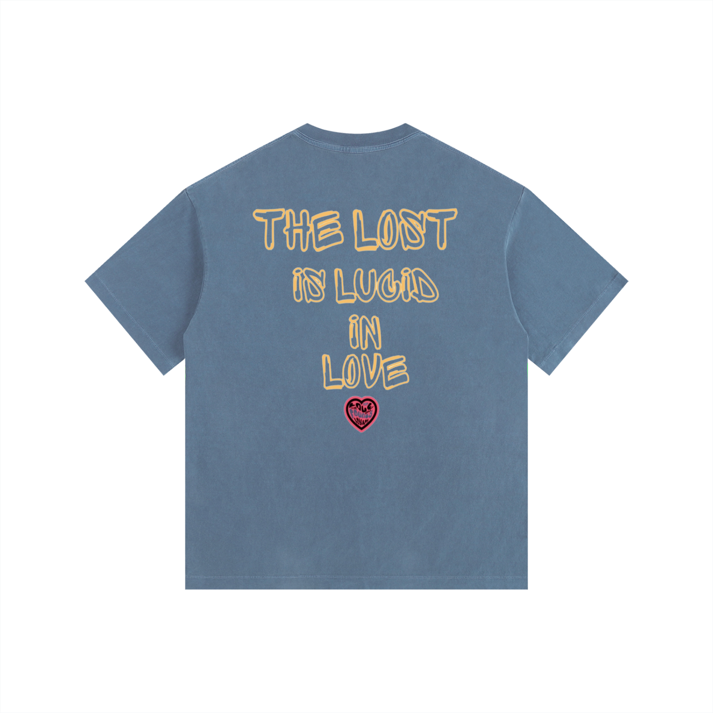 Lucid n love 2 Vintage Washed Oversized Cotton T-Shirt