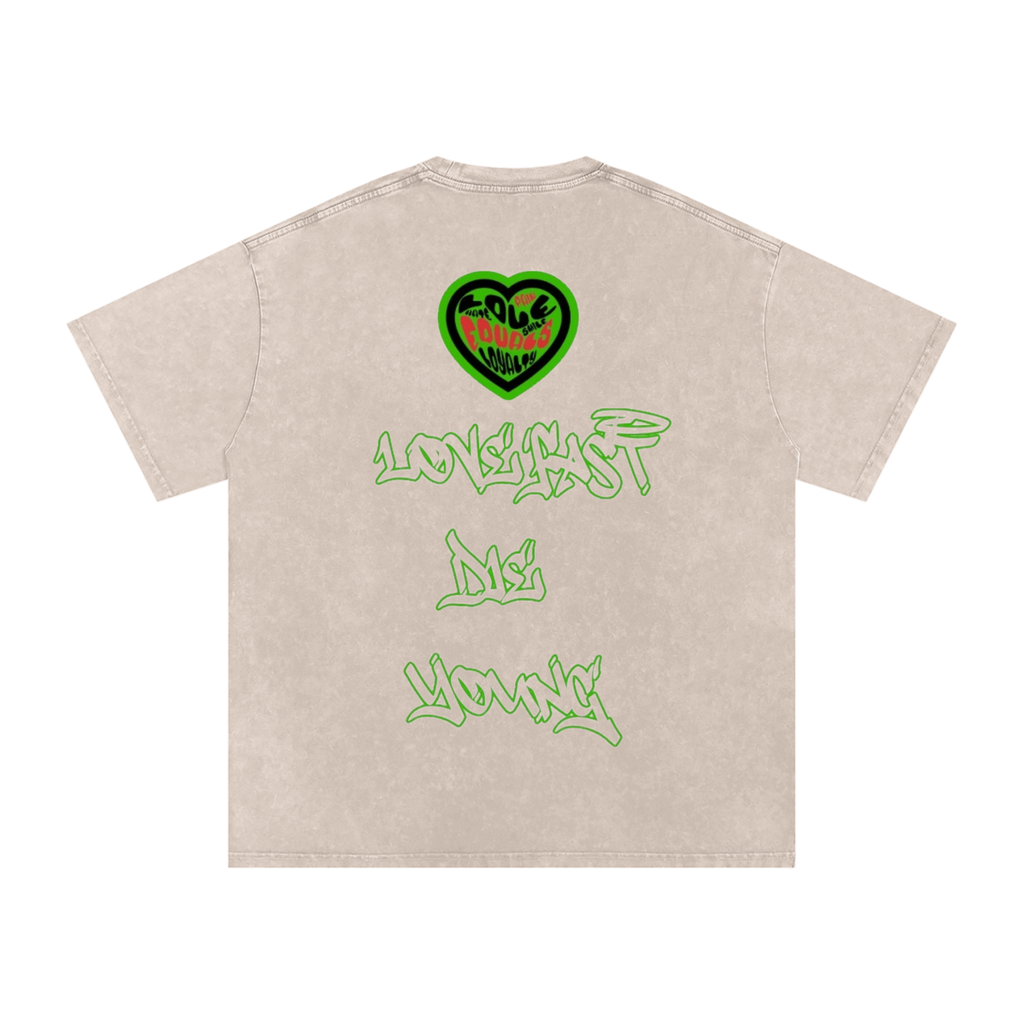 Lucid nightmares Acid Wash Oversize T-Shirt