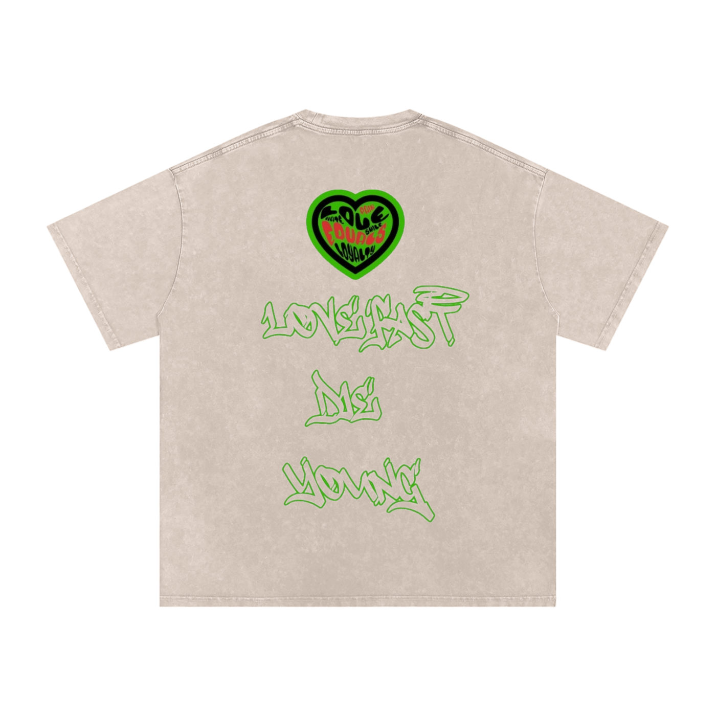 Lucid nightmares Acid Wash Oversize T-Shirt