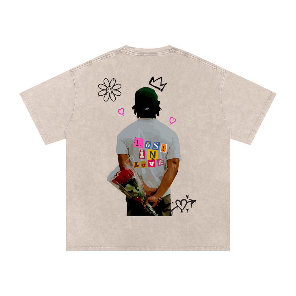 Lost n love Acid Wash Oversize T-Shirt
