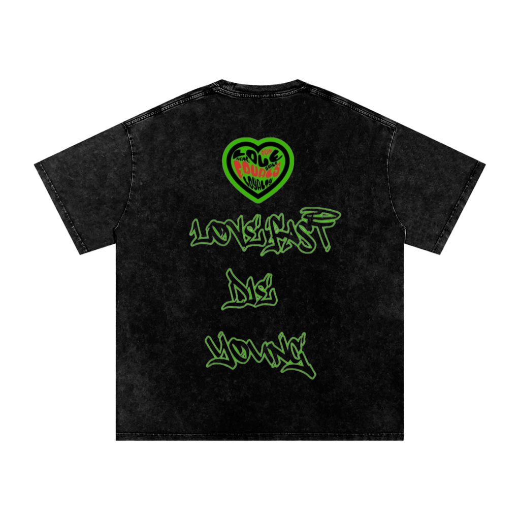 Lucid nightmares Acid Wash Oversize T-Shirt