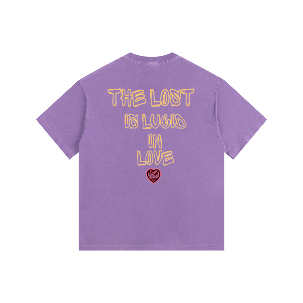 Lucid n love 2 Vintage Washed Oversized Cotton T-Shirt