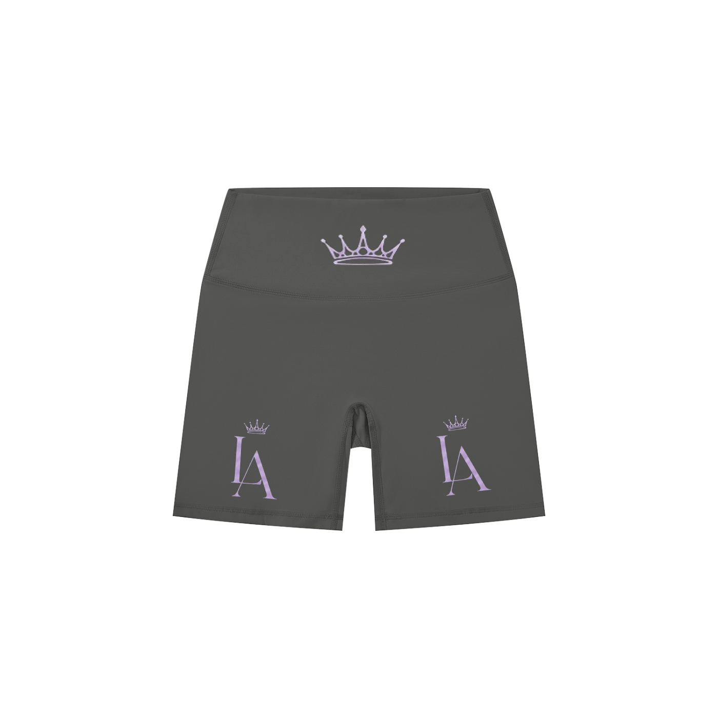 Loyalty athletics (purple wording) Women's High-Waisted Biker Shorts