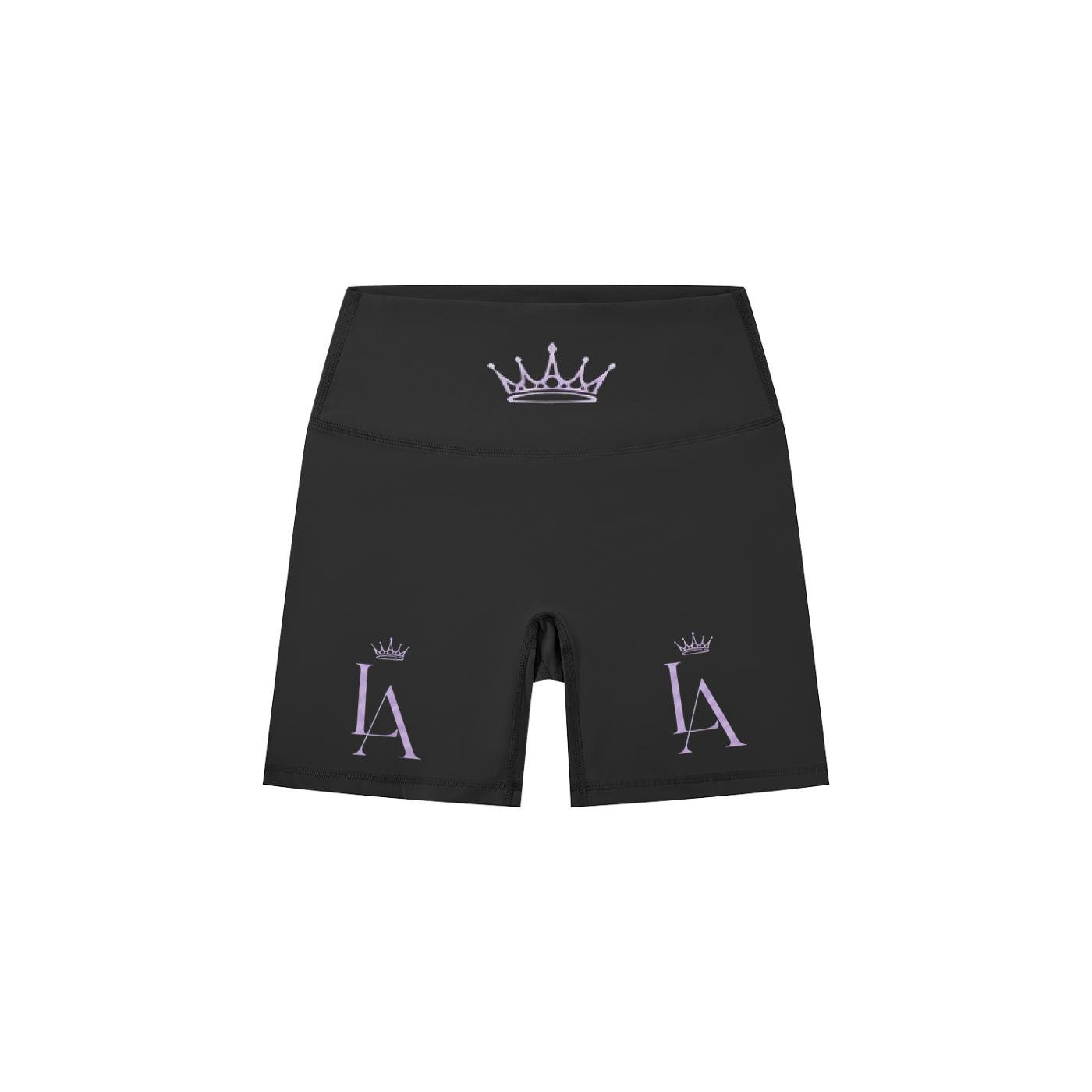 Loyalty athletics (purple wording) Women's High-Waisted Biker Shorts