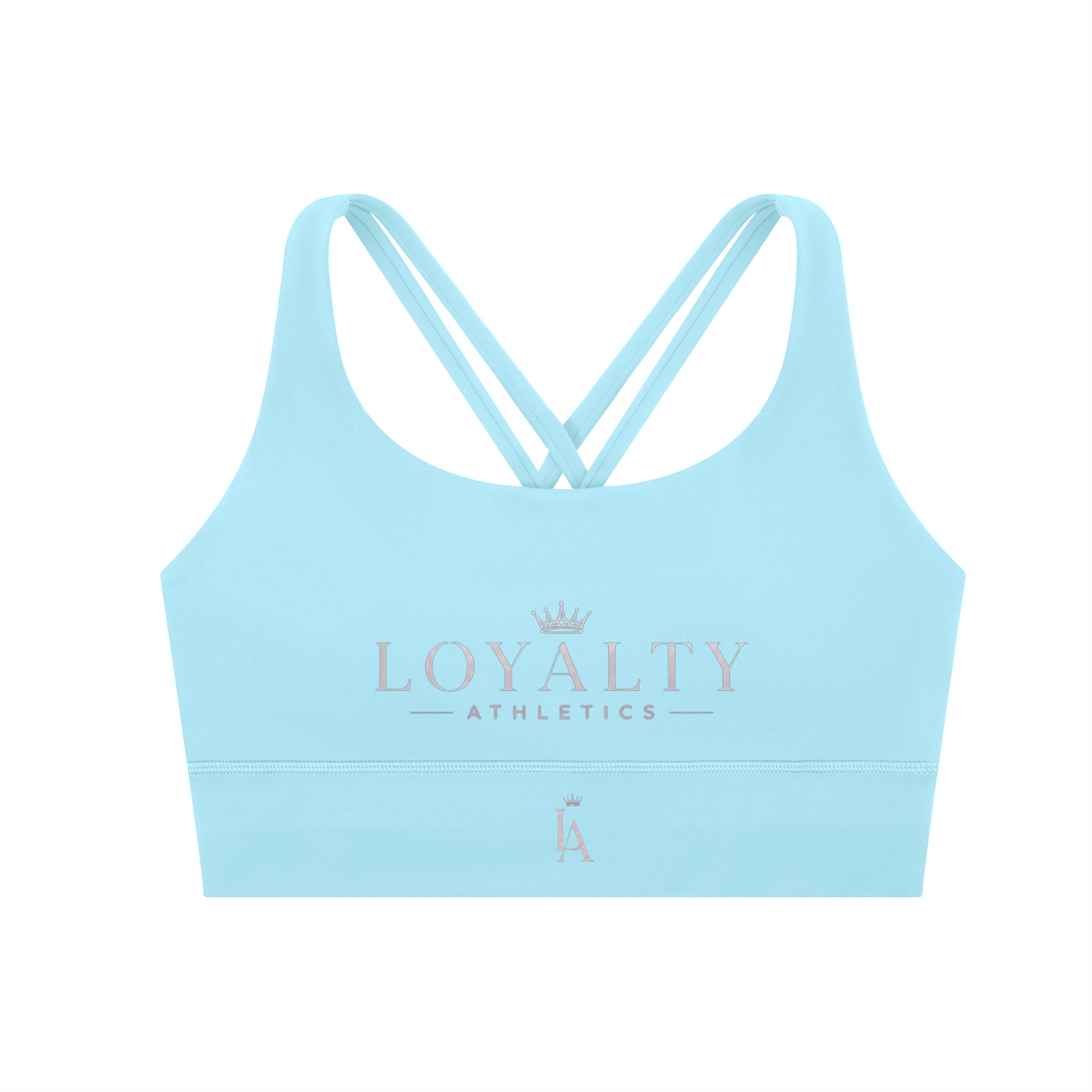 Loyalty Athletics (Purple wording)-Cross Sports Bra