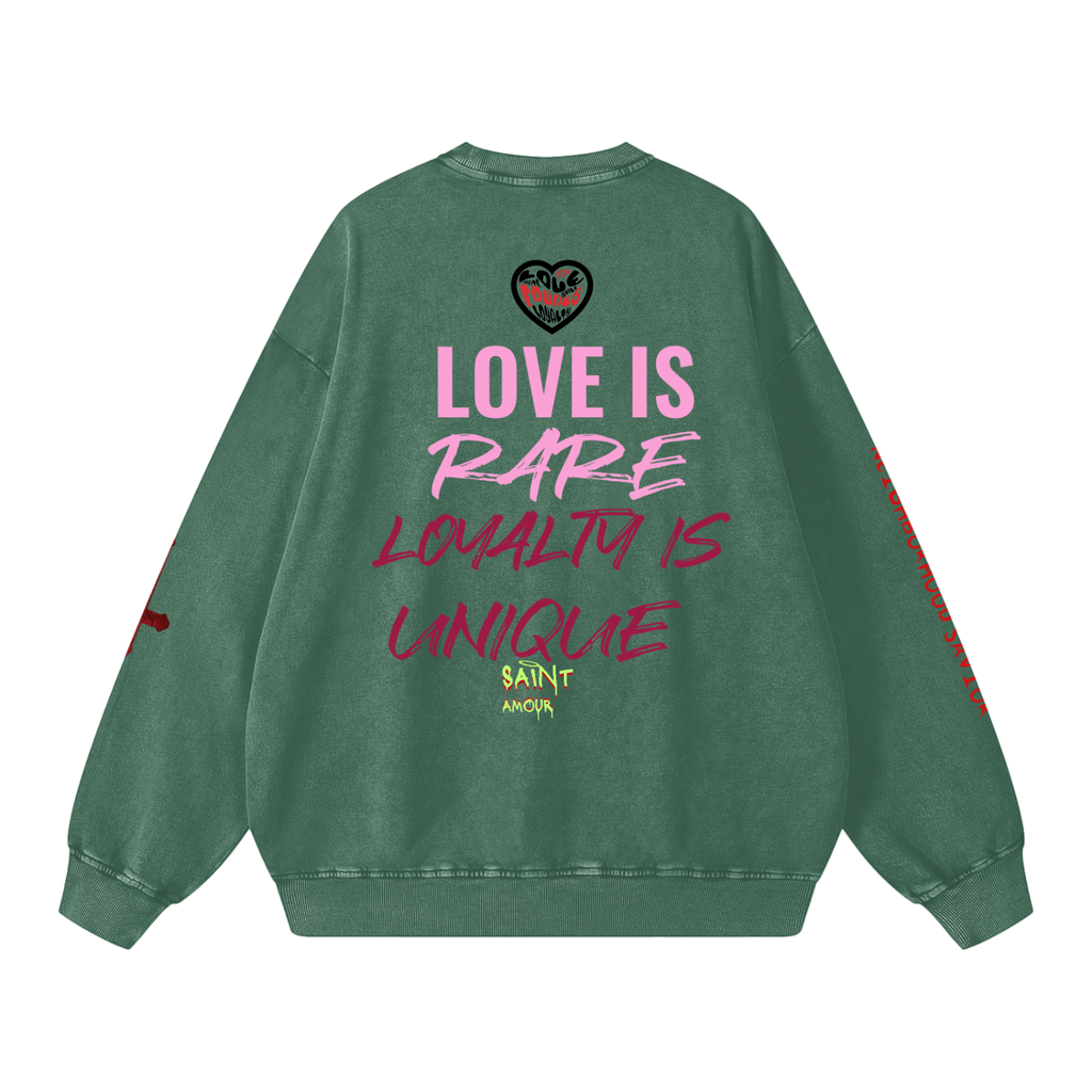 Cloaked lover Snow Washed Oversized Sweatshirt