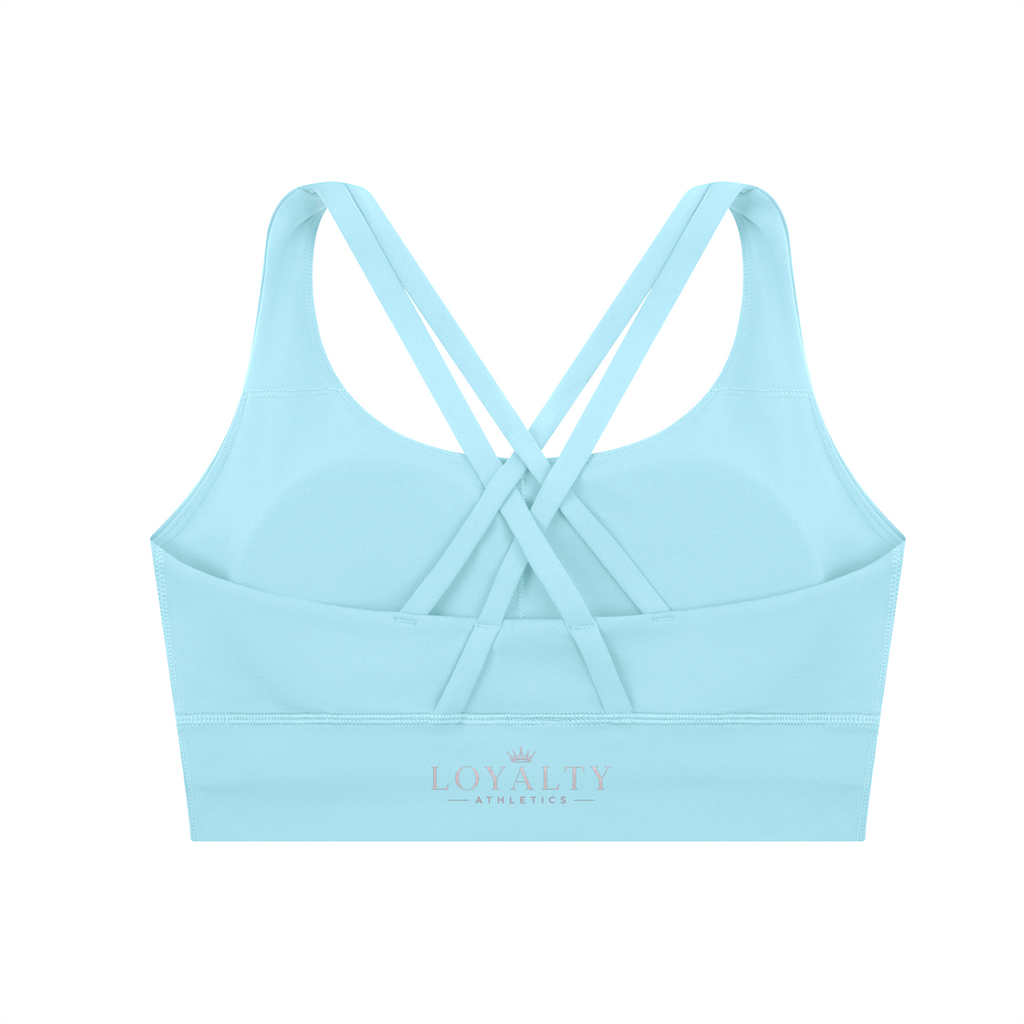 Loyalty Athletics (Purple wording)-Cross Sports Bra