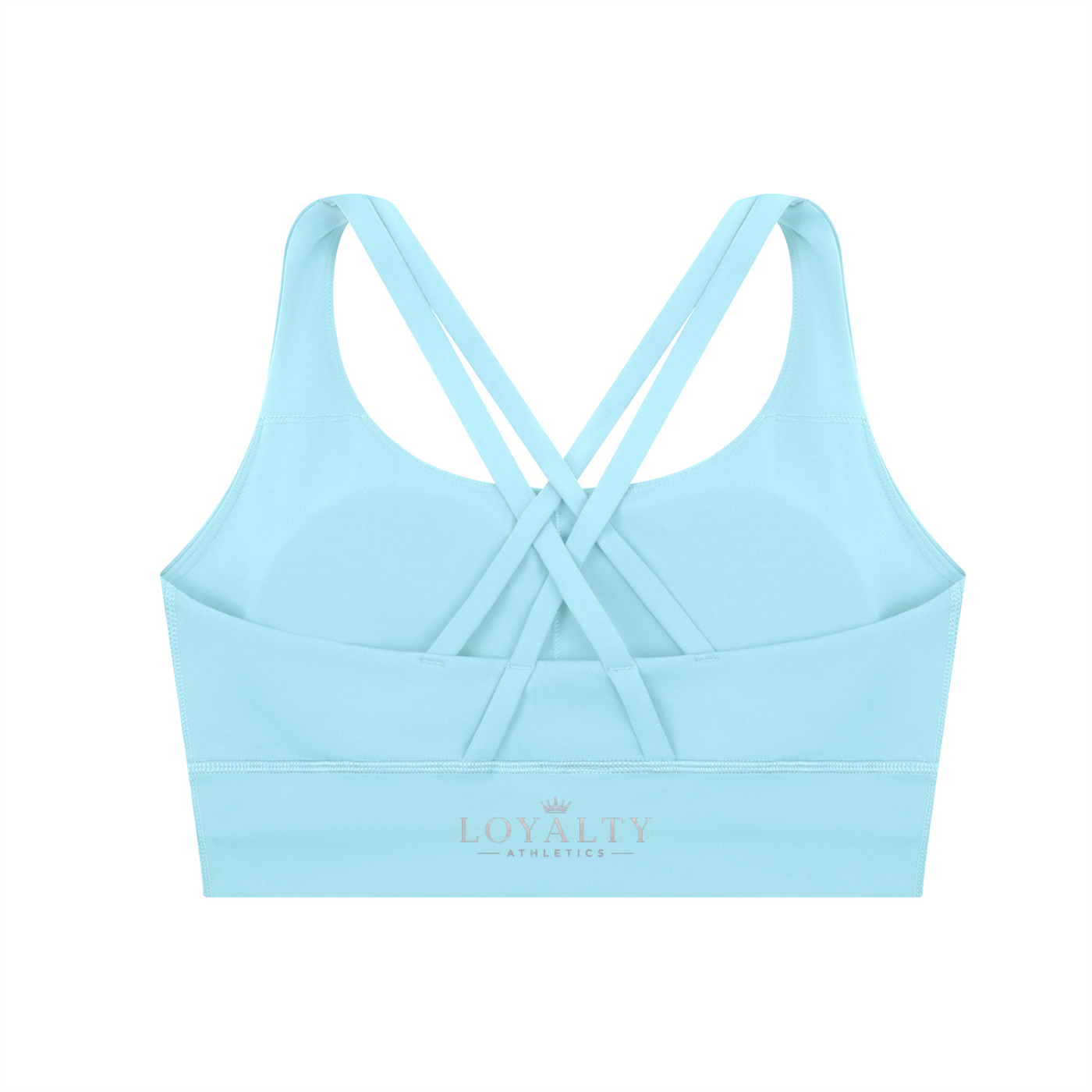 Loyalty Athletics (Purple wording)-Cross Sports Bra