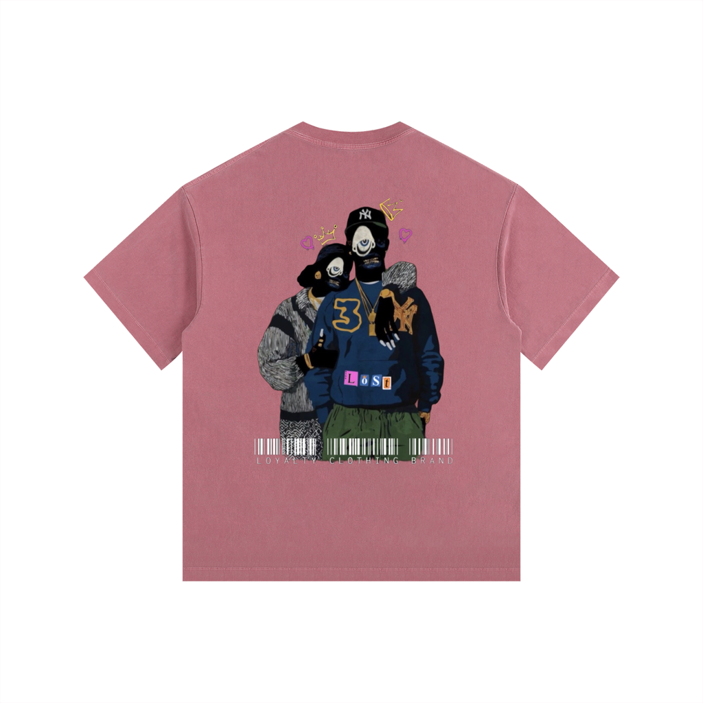 Lost in love 2 Vintage Washed Oversized Cotton T-Shirt
