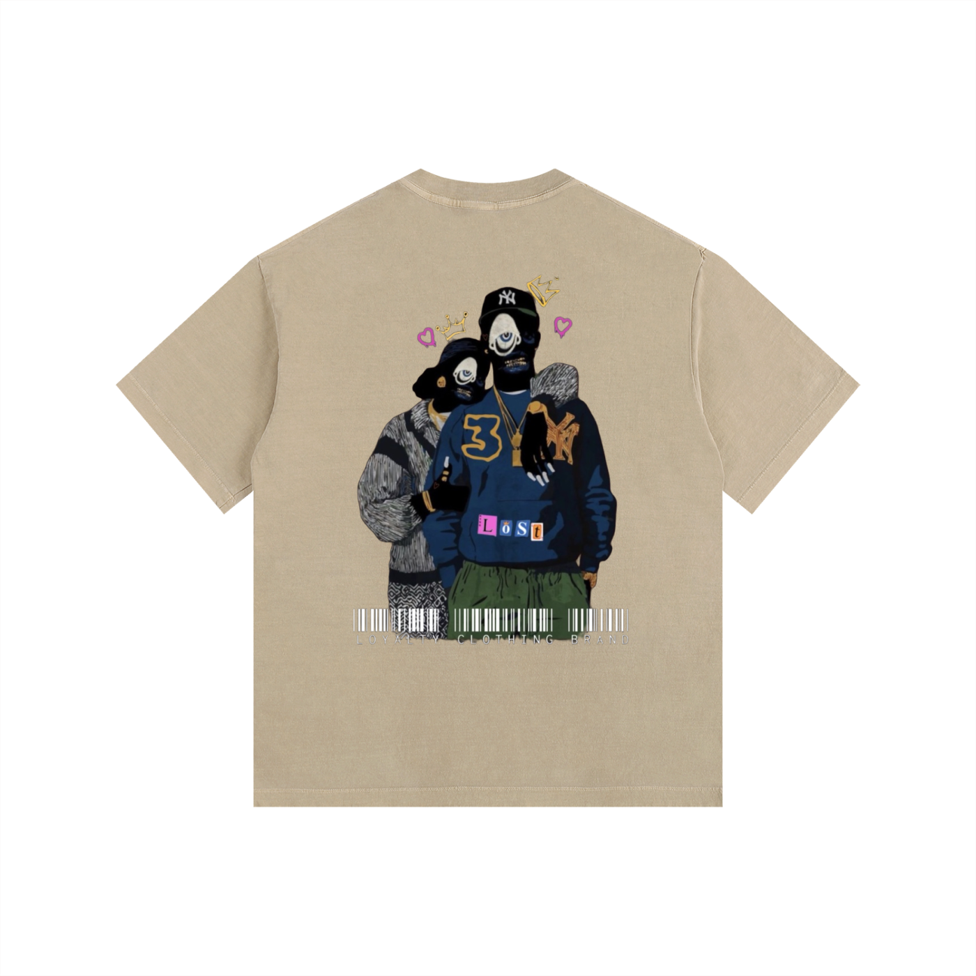 Lost in love 2 Vintage Washed Oversized Cotton T-Shirt