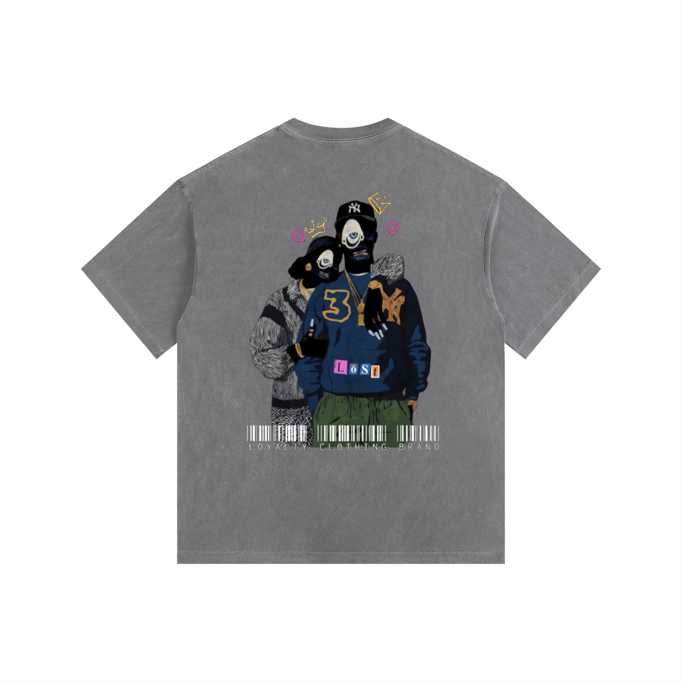 Lost in love 2 Vintage Washed Oversized Cotton T-Shirt