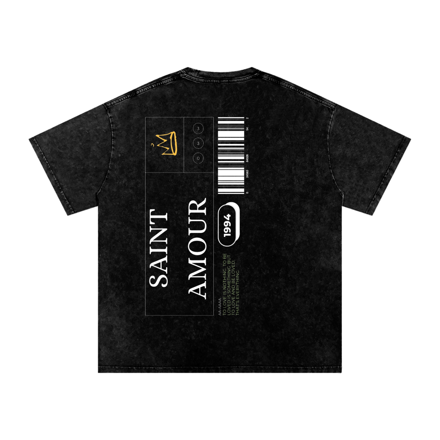 SAINT AMOUR Acid Wash Oversize T-Shirt