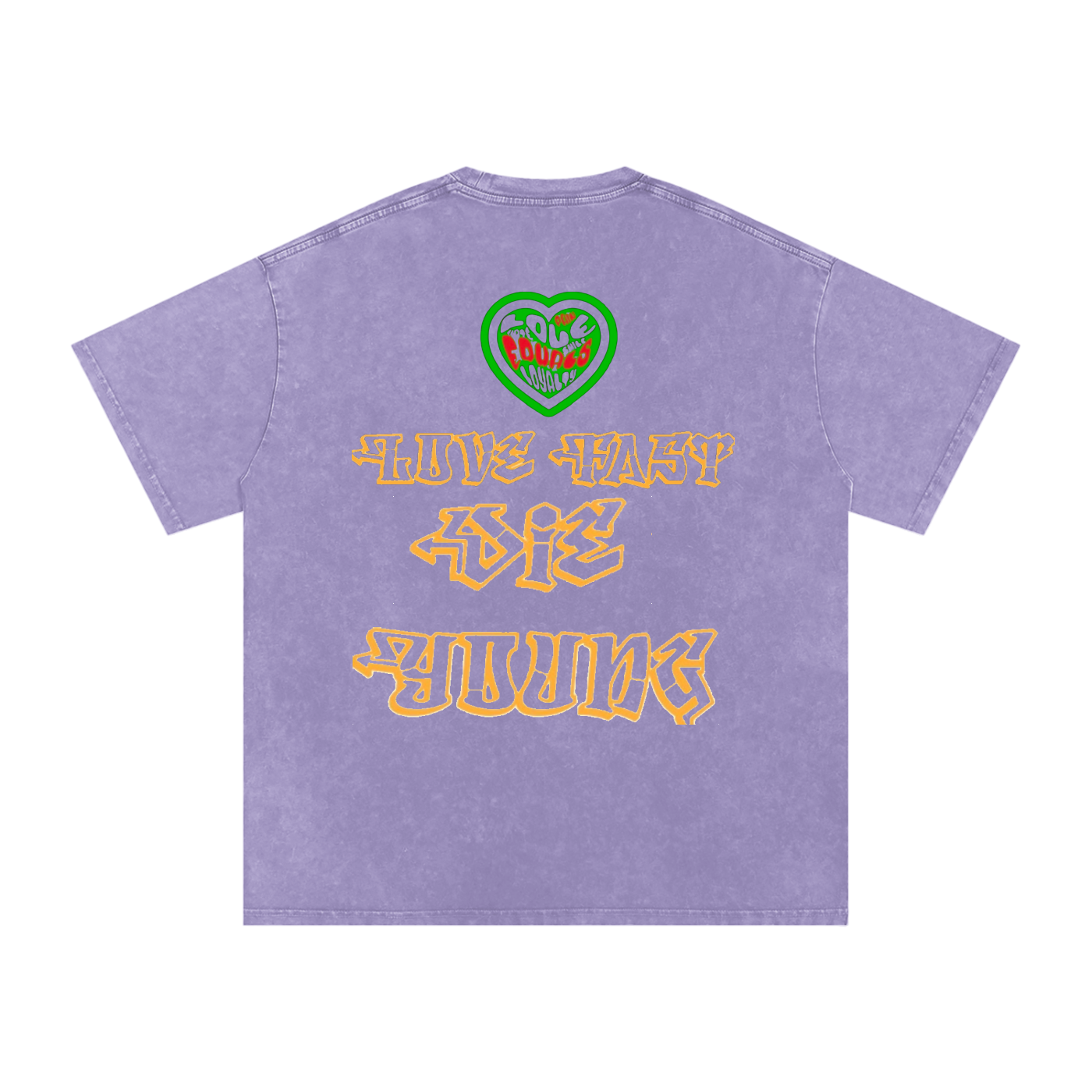 LUCID NIGHTMARES 3 Acid Wash Oversize T-Shirt