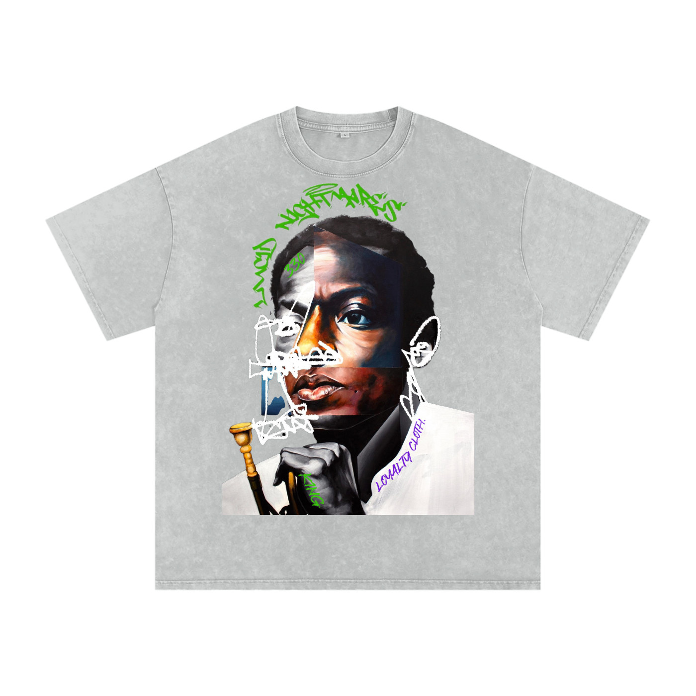 Lucid nightmares Acid Wash Oversize T-Shirt