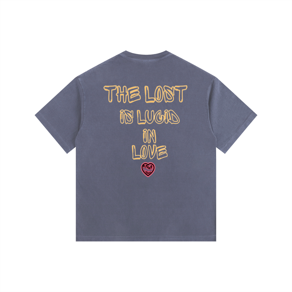 Lucid n love 2 Vintage Washed Oversized Cotton T-Shirt
