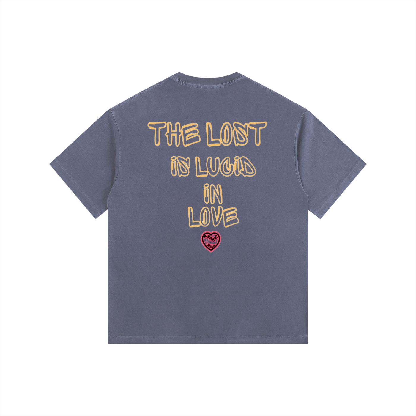 Lucid n love 2 Vintage Washed Oversized Cotton T-Shirt