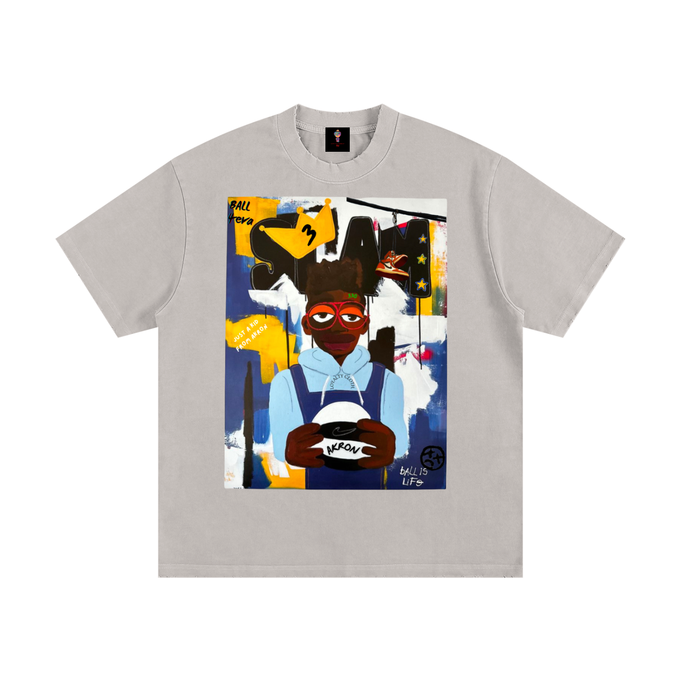 Slam Akron Vintage Washed Frayed T-Shirt