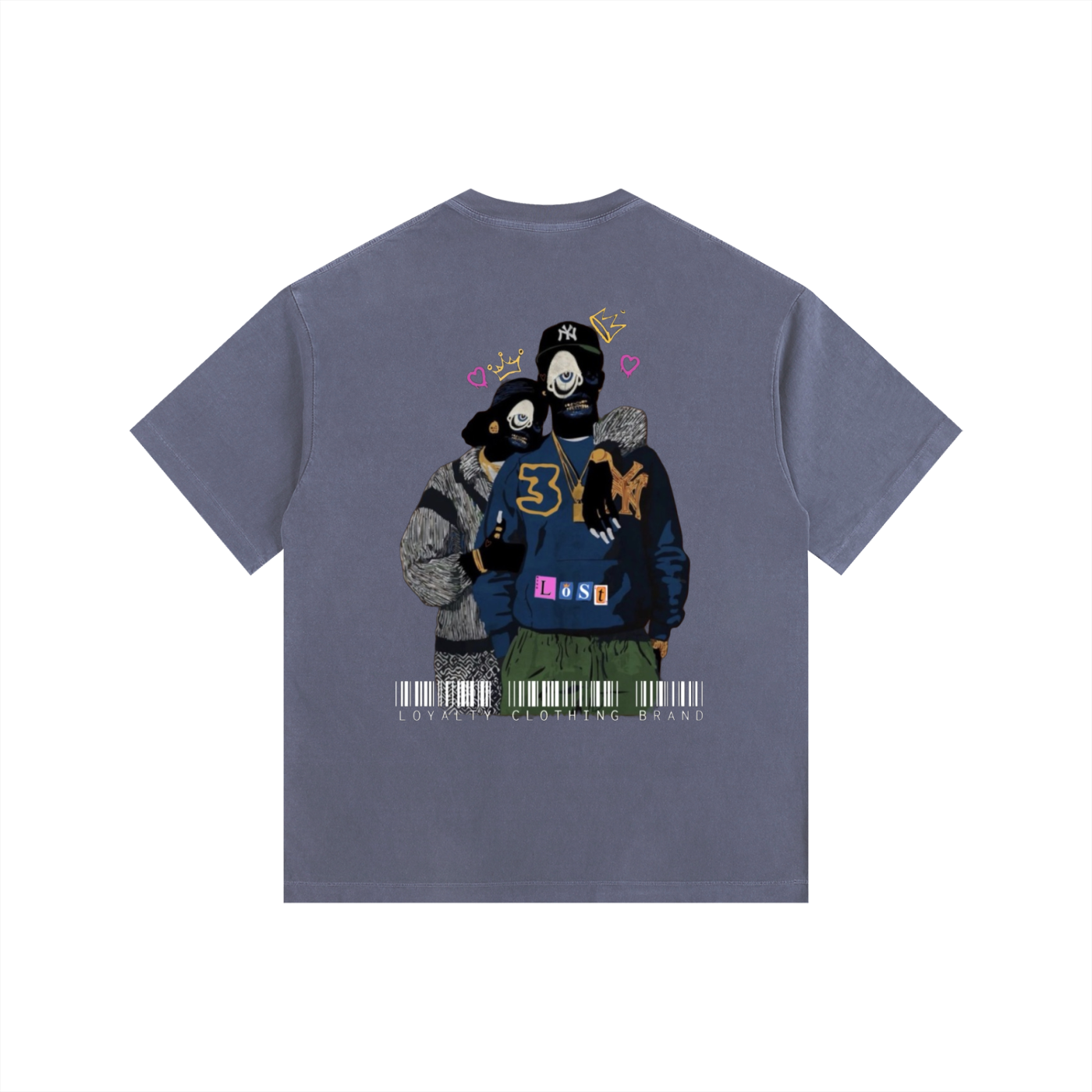 Lost in love 2 Vintage Washed Oversized Cotton T-Shirt