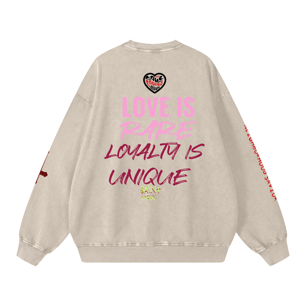 Cloaked lover Snow Washed Oversized Sweatshirt