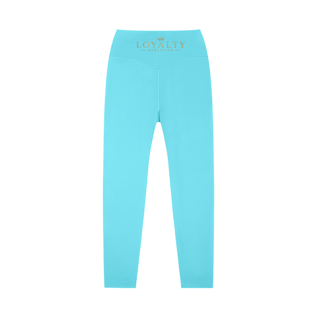 Loyalty athletics (gold wording)High-Waisted Yoga Leggings