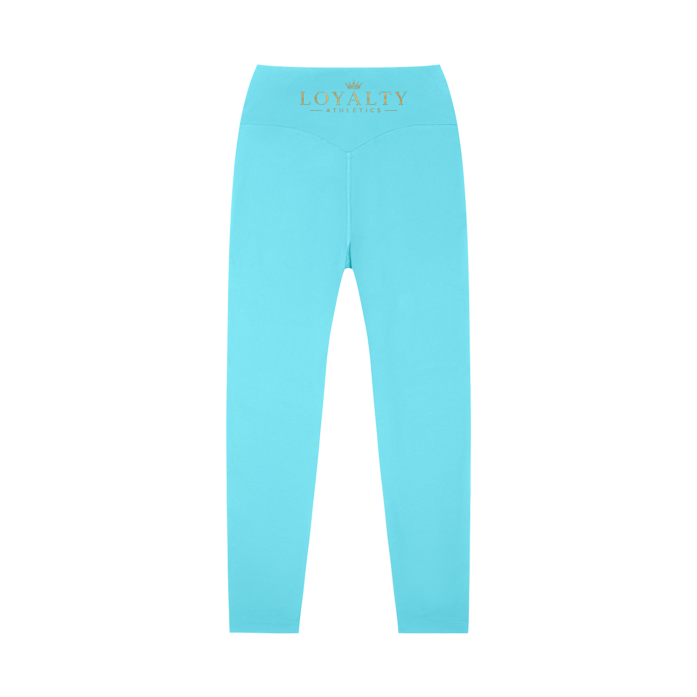 Loyalty athletics (gold wording)High-Waisted Yoga Leggings