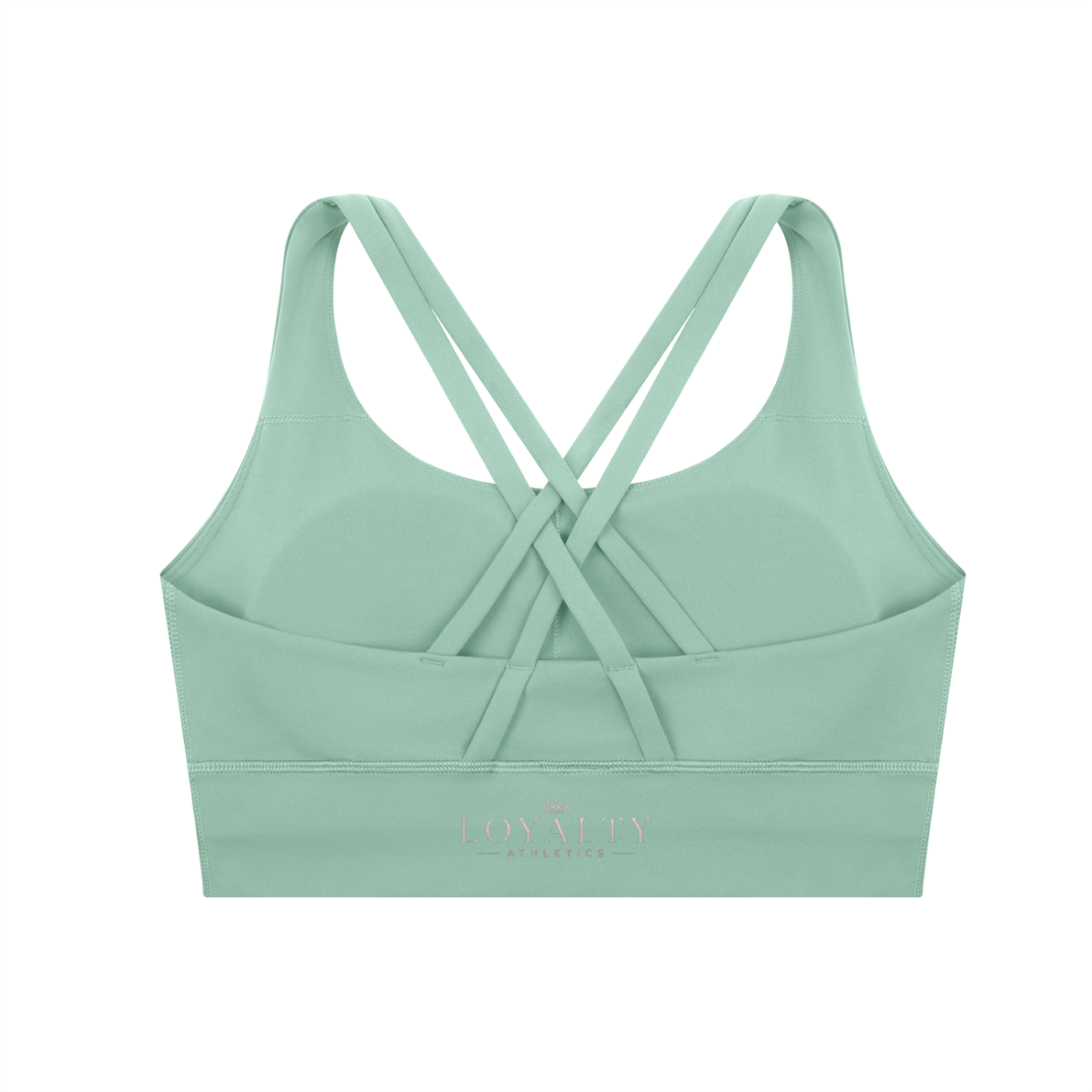 Loyalty Athletics (Purple wording)-Cross Sports Bra
