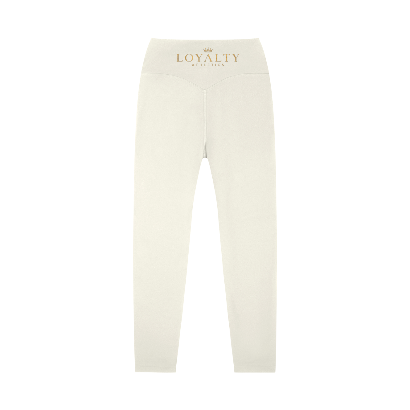 Loyalty athletics (gold wording)High-Waisted Yoga Leggings