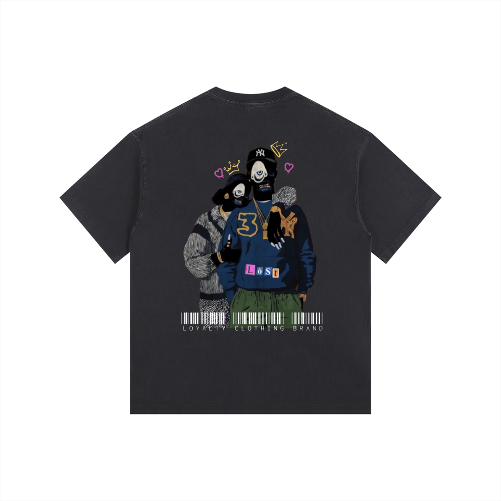Lost in love 2 Vintage Washed Oversized Cotton T-Shirt