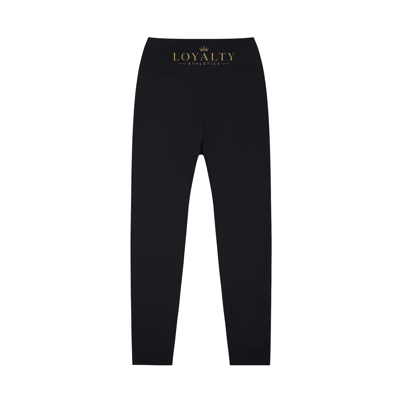 Loyalty athletics (gold wording)High-Waisted Yoga Leggings