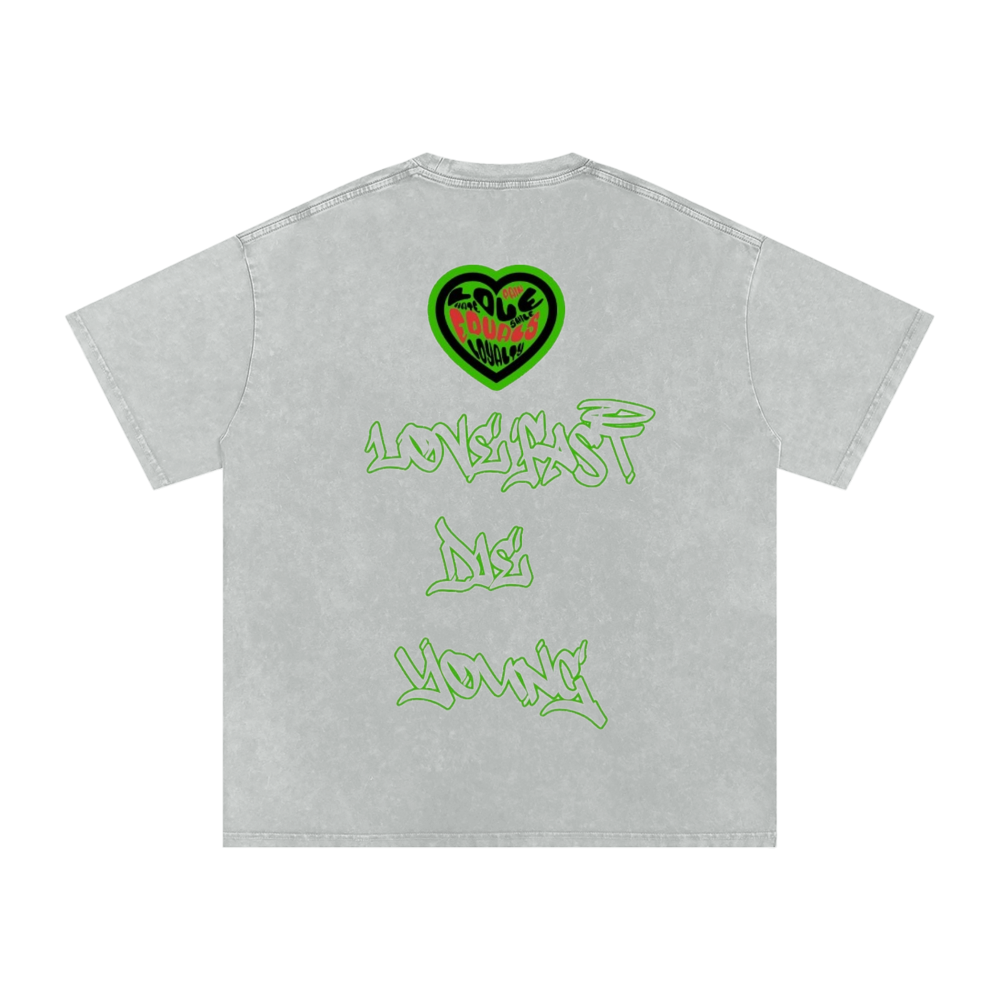 Lucid nightmares Acid Wash Oversize T-Shirt