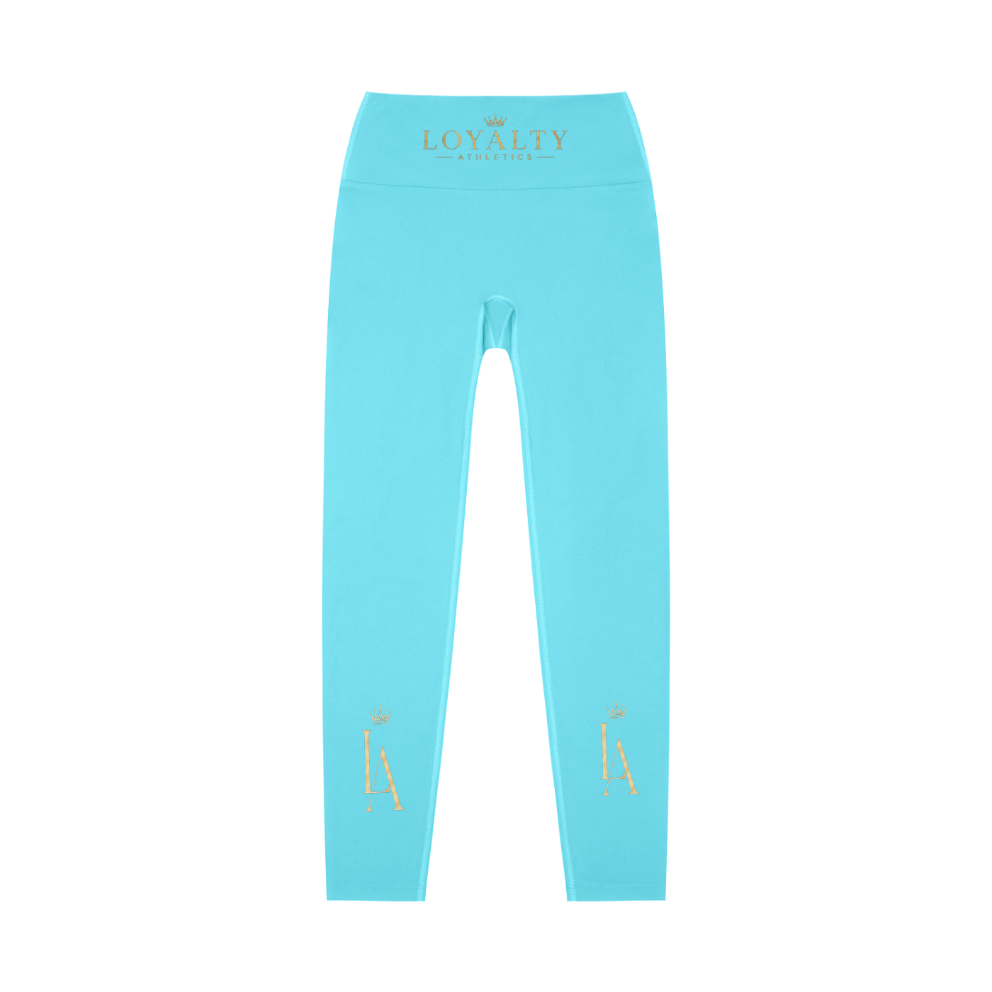 Loyalty athletics (gold wording)High-Waisted Yoga Leggings