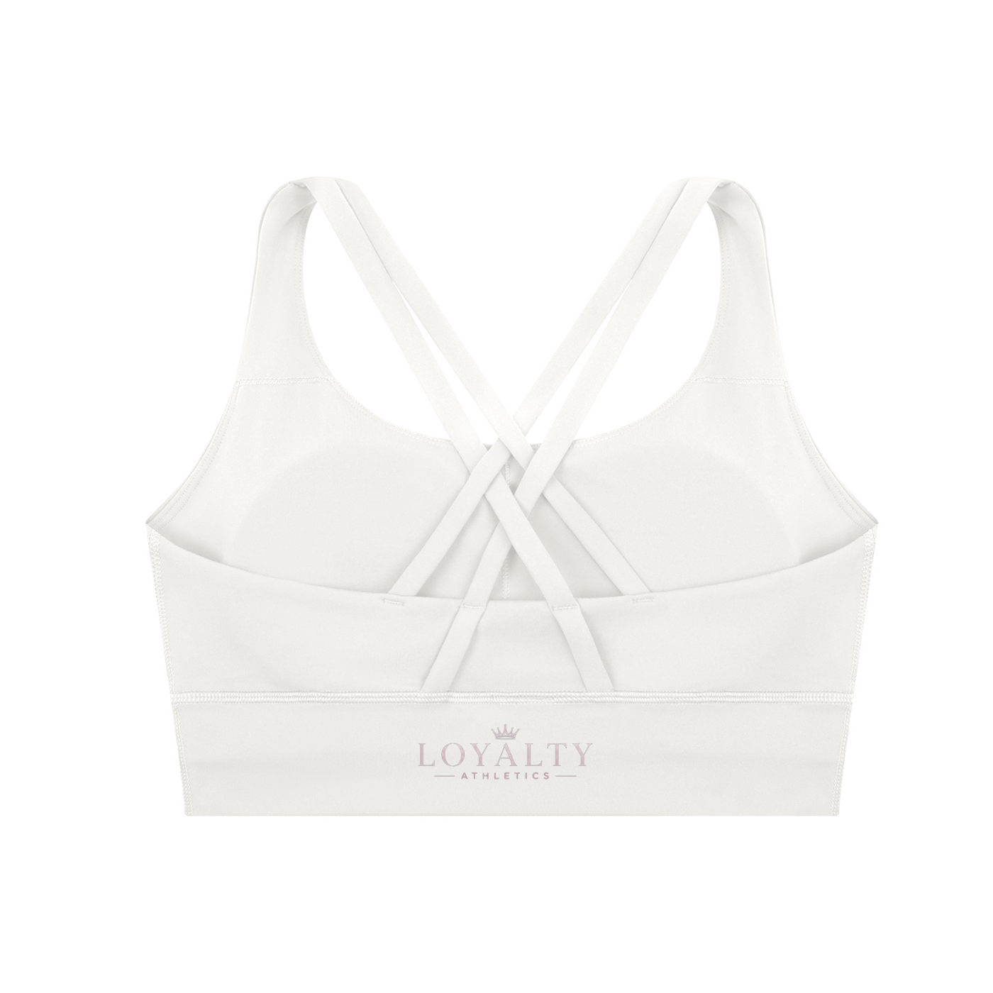 Loyalty Athletics (Purple wording)-Cross Sports Bra